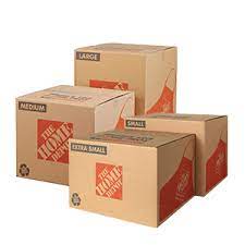 home depot packing boxes