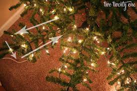 how to string christmas lights on a tree