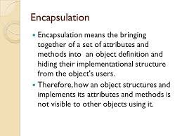 encapsulation definition