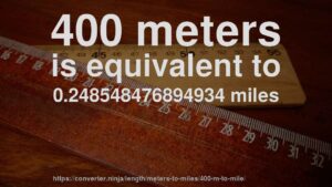 400 Meters To Miles