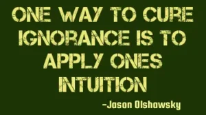 Get most out of cure ignorance