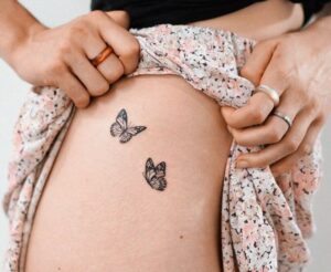Look out for butterfly thigh tattoo