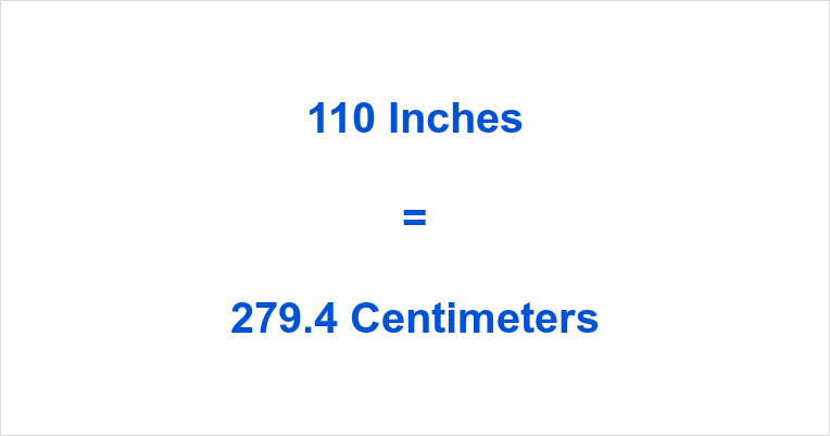 Learn More about 110 cm to inc