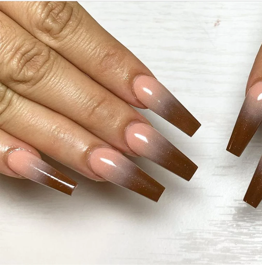 Everything about brown ombre nails