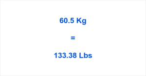 60.5 kg to lbs