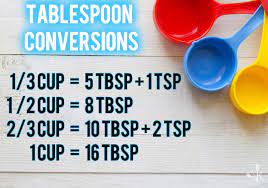 how many tsp in a 1/3 cup