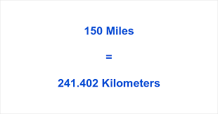 150 miles to km