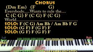 everybody want to rule the world chords